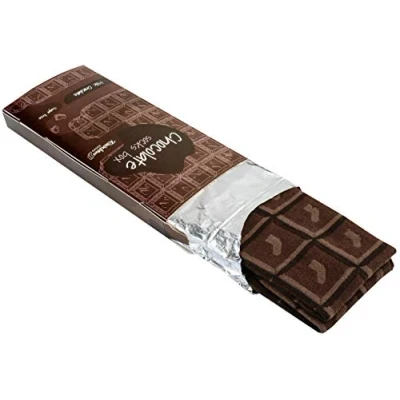 Afbeelding van Rainbow Socks 1 paar grappige sokken voor dames en heren, melkchocolade