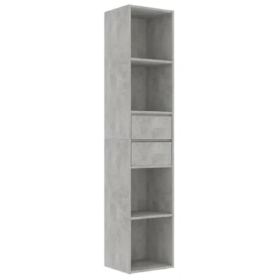 Afbeelding van vidaXL Boekenkast betongrijs 36x30x171 cm bewerkt hout