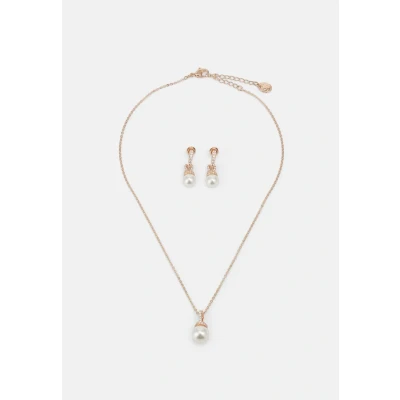 Afbeelding van Swarovski dames Originally set van ketting en oorringen verguld in de kleur Roségoud