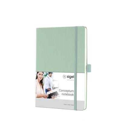 Afbeelding van Sigel notitieboek Conceptum A5 mint green softcover lijn 194 pagina&#039;s 80 grams SI CO683