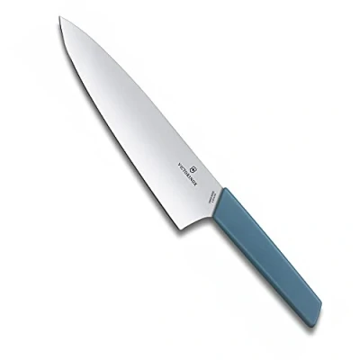Afbeelding van Victorinox Swiss Modern Koksmes 20cm RVS/PP Kunststof Blauw