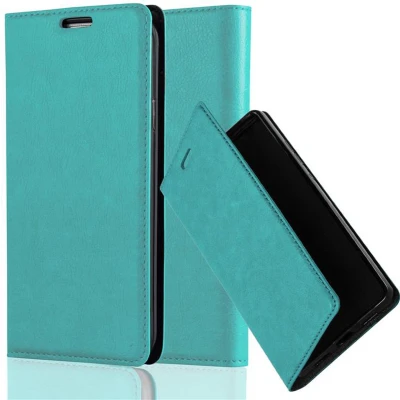 Afbeelding van Cadorabo Hoesje geschikt voor Honor 5X / Play Huawei GR5 2016 in BENZINE TURKOOIS Beschermhoes met magnetische sluiting, standfunctie en kaartvakje Book Case Cover Etui