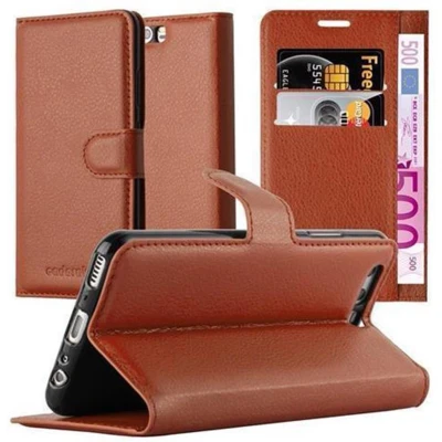 Afbeelding van Cadorabo Hoesje geschikt voor Huawei P10 in CHOCOLADE BRUIN Beschermhoes met magnetische sluiting, standfunctie en kaartvakje Book Case Cover Etui