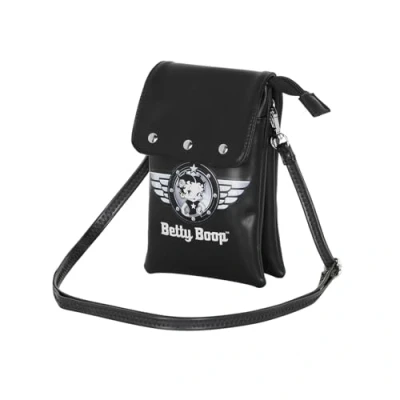 Afbeelding van Karactermania Betty Boop Motor Love Mobiele Telefoontas Zwart