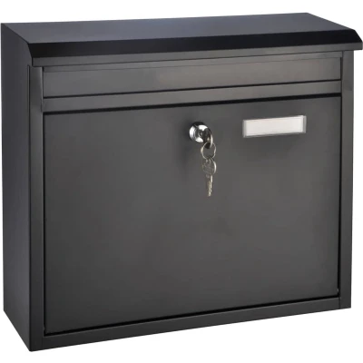 Afbeelding van HI Brievenbus 36x12x32 cm zwart