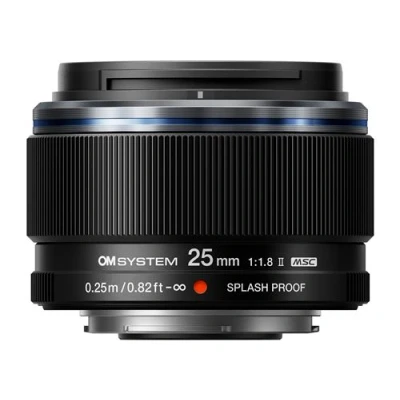 Image de Objectif à Focale fixe Om System M.Zuiko Digital 25 mm f/1.8 II Noir pour Monture Micro 4/3