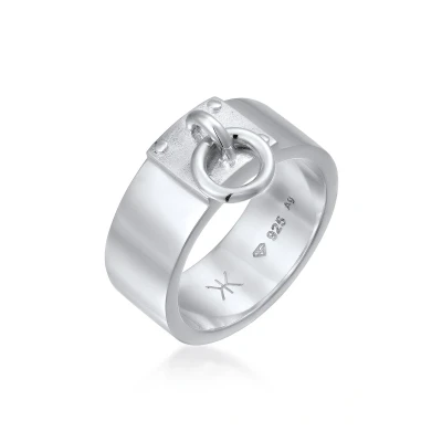 Afbeelding van Kuzzoi Ring Heren Cirkel Hanger 925 Sterling Zilver Festival