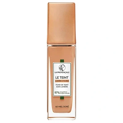 Afbeelding van La Provençale Le Foundation voor lichte verzorging 97% natuurlijke ingrediënten Gemiddelde dekking Alle huidtypes Met biologische olijfolie AOP Provence Kleur: 40 Honing Golden 30 ml