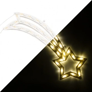 Afbeelding van Kerstster met verlichting Konstsmide 22 x 55 cm (35 LEDs, Binnen)