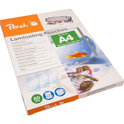 Afbeelding van Peach Lamineerfolie DIN A4 80 micron glanzend 100 stuk(s)