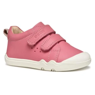 Afbeelding van Geox Steppieup Sneakers laag voor kinderen, Maat: 25, Fuchsia Leer