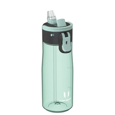 Image de Sparrow Gourde Sport TouchFlow Tritan Bouteille d&#039;eau 750ml sans BPA Gourdes Paille Convient pour Enfant, Adulte Sport, l&#039;école, en Plein air