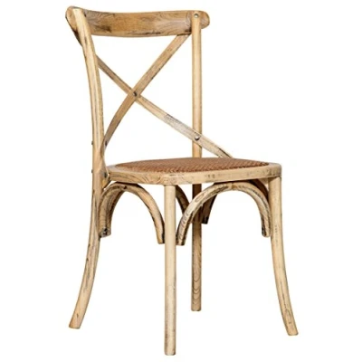 Afbeelding van Biscottini Eetkamerstoelen, hout, landelijke stijl, 84 x 42 46 cm, vintage, bistro, keukenstoelen, eetkamerstoelen