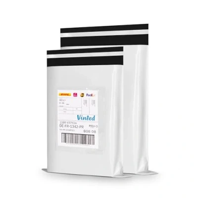 Afbeelding van RAGO® 25 stuks plastic verzendzakken I M + 50 zelfklevende en ondoorzichtige hersluitbare zakken