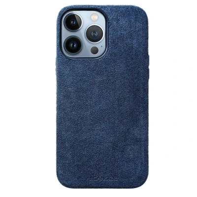 Afbeelding van iPhone 13 Pro Alcantara Case Ocean blue