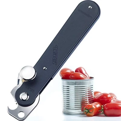 Afbeelding van Westmark 11212270 blikopener met flesopener, staal, zwart/zilver, 14,9 cm