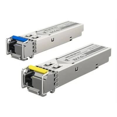 Image de Ubiquiti Module transmetteur SFP (mini GBIC) 1GbE 1000Base BiDi mode unique LC jusqu&#039;à 3 km 1310 nm / 1550 (pack de 20)