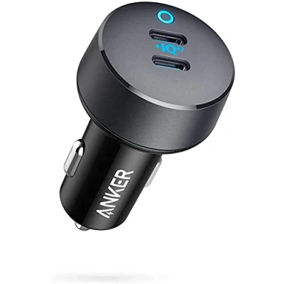 Afbeelding van Anker USB C autolader, adapter voor PowerIQ 3.0 type met 2 poorten 40 W, PowerDrive III Duo voeding iPhone12/11 Pro Max, Galaxy S10, Pixel, iPad en meer