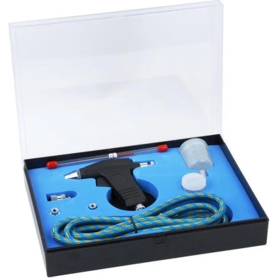 Afbeelding van Fengda FE 105K Airbrush Pistool set Single Action 2x Nozzle
