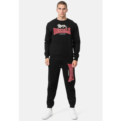 Afbeelding van Lonsdale Sweatshirt Lawins Rundhals normale Passform Black/Red/Grey XL