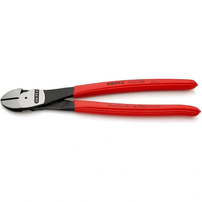 Image de KNIPEX 74 01 250 power side cutters plastifié noir atramentisé mm