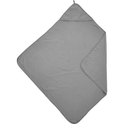 Afbeelding van Meyco Baby Uni badcape grey 80x80cm