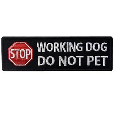 Afbeelding van EmbTao Werkende hond niet huisdiervesten/harnas geborduurde haak en gesp patch