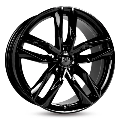 Afbeelding van MAM 5 gat 19duim 114.3mm lichtmetalen Velg RS3 schwarz glanz MAMRS385195114345BP