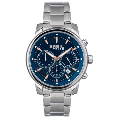 Afbeelding van Breil Caliber Chronograaf acciaioblu, Heren, Maat: One Size, Acciaio blu