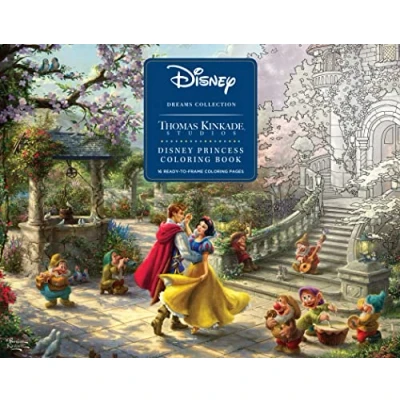 Afbeelding van Disney Dreams Collection Thomas Kinkade Studios Princess Coloring Poster