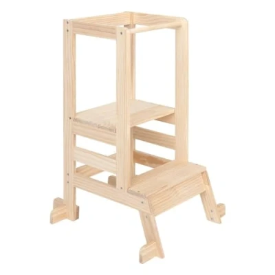 Afbeelding van Atmosphera Leertoren Kinderen Hout Naturel 51 x 90 cm