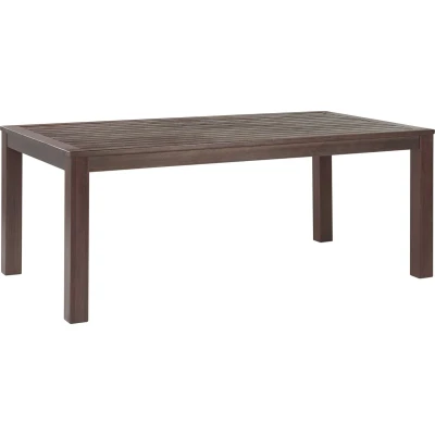 Afbeelding van Beliani TUSCANIA Tuinset voor 6 Donkere houtkleur Eucalyptushout
