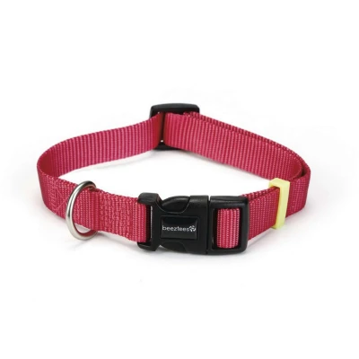 Afbeelding van Beeztees Nylon Halsband Uni Roze 48 70cmx25mm