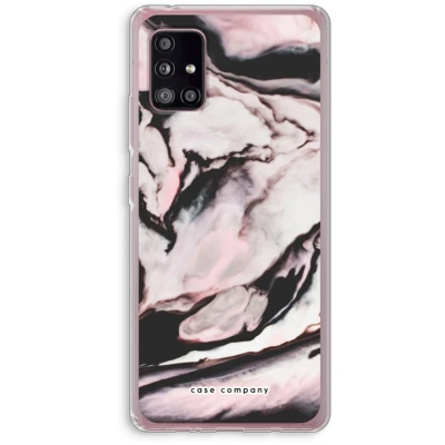 Afbeelding van Case Company® hoesje geschikt voor Samsung Galaxy A51 5G Roze stroom Soft Cover Telefoonhoesje Bescherming aan alle Kanten en Schermrand