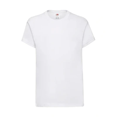 Afbeelding van Fruit of the Loom T shirt met korte mouwen voor heren, Wit.