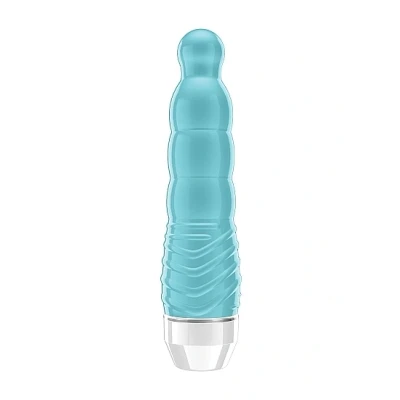Afbeelding van Kleine Vibrator met Ribbels Turquoise