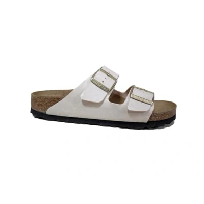 Afbeelding van Birkenstock Arizona LEO Muiltjes, Dames, Maat: 36, Ivory Hoogwaardig imitatieleer