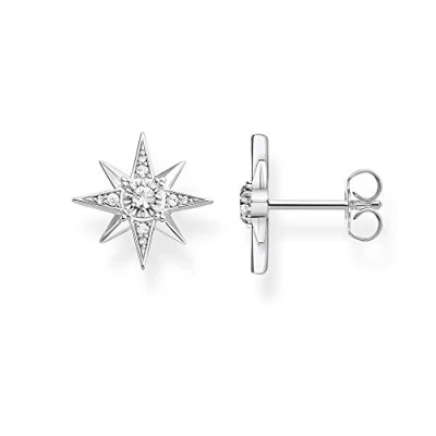 Afbeelding van Thomas Sabo H2081 051 14 stervormige oorbellen 925 Sterling zilver, Zirkonia