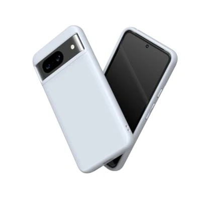 Afbeelding van RHINOSHIELD Hoesje compatibel met [Pixel 8] SolidSuit dunne hoes schokabsorberende technologie en premium matte afwerking zilvergrijs
