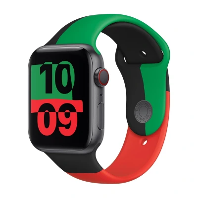 Afbeelding van Apple origineel Sport Band Watch 42mm / 44mm 45mm 49mm Black Unity MJ4W3ZM/A