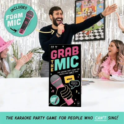 Afbeelding van Grab The Mic Karaoke Spel Partyspel 2 10 Spelers Actiespel
