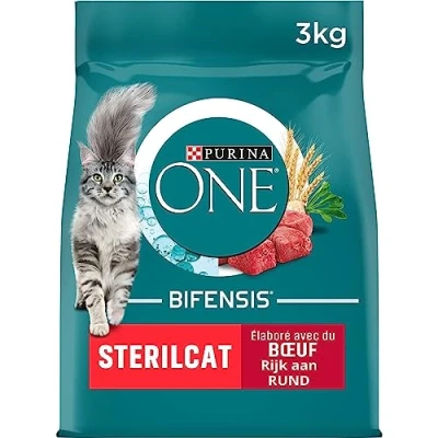 Afbeelding van 4x Purina One Sterilcat Rund Tarwe 3 kg