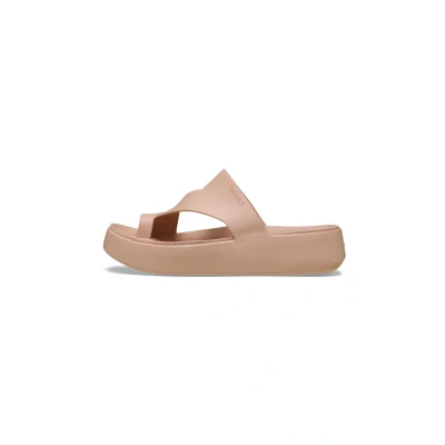 Afbeelding van Crocs Getaway Platform Toe Loop Damessandalen, Roze karamel, 39/40 EU