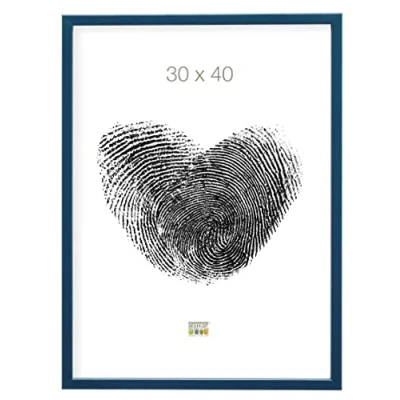 Image de Deknudt frames s41jl6 30. 0x40. 0 cadre photo troit bois bleu 30 x 40 cm