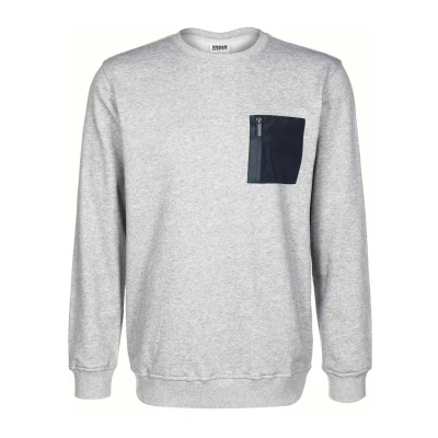 Afbeelding van Urban Classics Sweater, Heren, Maat: Medium, Grey/midnightnavy