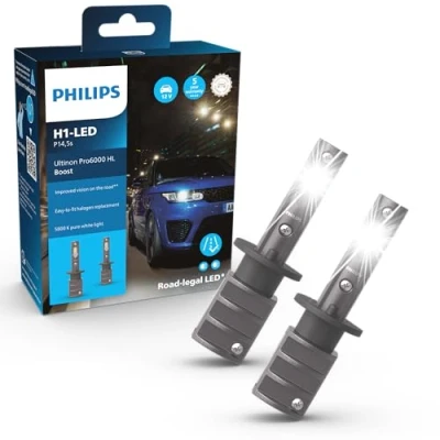Afbeelding van PHILIPS 11258U60BX2 Gloeilamp, verstraler Aanpassing H1 naar LED 12V 13W 5800K VOLKSWAGEN: Golf 4, 4 Variant, New Beetle Convertible