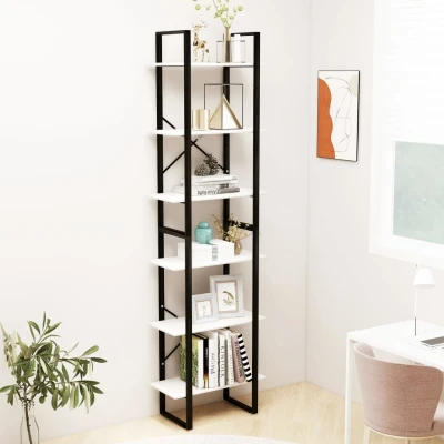 Afbeelding van Opbergrek 60x30x210 cm massief grenenhout wit