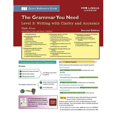 Afbeelding van The Grammar You Need Writing with Clarity and Accuracy