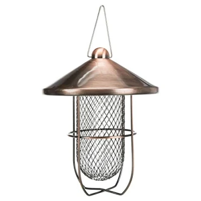 Afbeelding van Trixie Voerdispenser Met Beschermrooster Metaal Koper 19X9 CM 500 ML