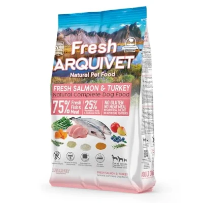 Afbeelding van ARQUIVET Verse zalm met kalkoen halfvochtig hondenvoer 2,5kg